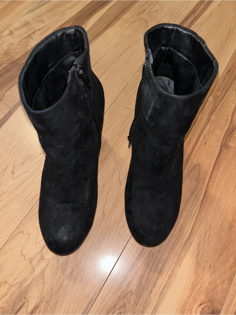 Mossimo Supply Co. Black Suede Ankle Booties